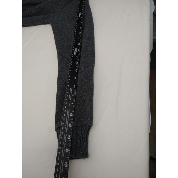 LOGG H&M Sweater Gray Button Cowl Neck Pullover Knit Sz M Cabin Ski Lodge Rugged - Picture 10 of 14